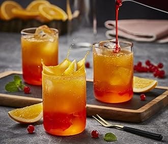 BOROSIL RADIUS GLASS SET 295 ML|CLEAR HIGH BALL|TRANSPARENT| TUMBLER FOR WATER, JUICE, COCKTAIL, MOCKTAIL|6 PC GLASS SET