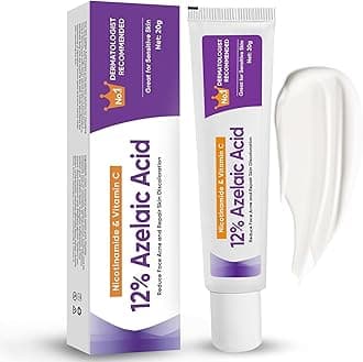 Azelaic Acid Serum, Booster 12% Azelaic Acid Cream, Hyaluronic Acid Serum & Niacinamide for Face, Facial Cream, Balance Excess Sebum,Smoothing Skin and Blemish,Pore Cleansing 1pcs