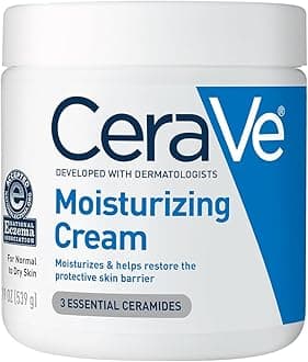 CeraVe Moisturizing Cream, Body and Face Moisturizer for Dry Skin, Body Cream...