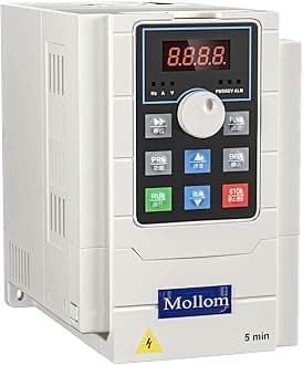 VFD 220V 1.5KW 2HP Single Phase Input 3 Phase 0-999Hz Output Variable Frequency Drive for CNC Motor Speed Control