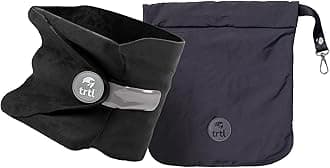 Pillow - Scientifically Proven, Super Soft Neck Support Travel Pillow for Airplanes - Lightweight and Machine Washable - Ergonomic Design for Traveling on Flights, Cars, and Trains - Black