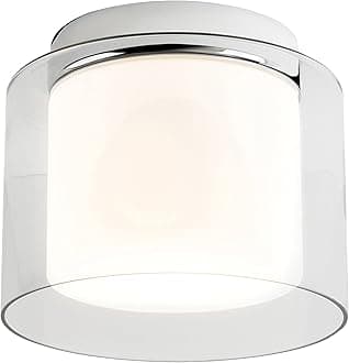 Astro Arezzo ceiling, Dimmable Bathroom Ceiling Light, IP44 Rated (Polished Chrome) - Smart Bulb Compatible, Designed in Britain - 1049003-3 Years Guarantee