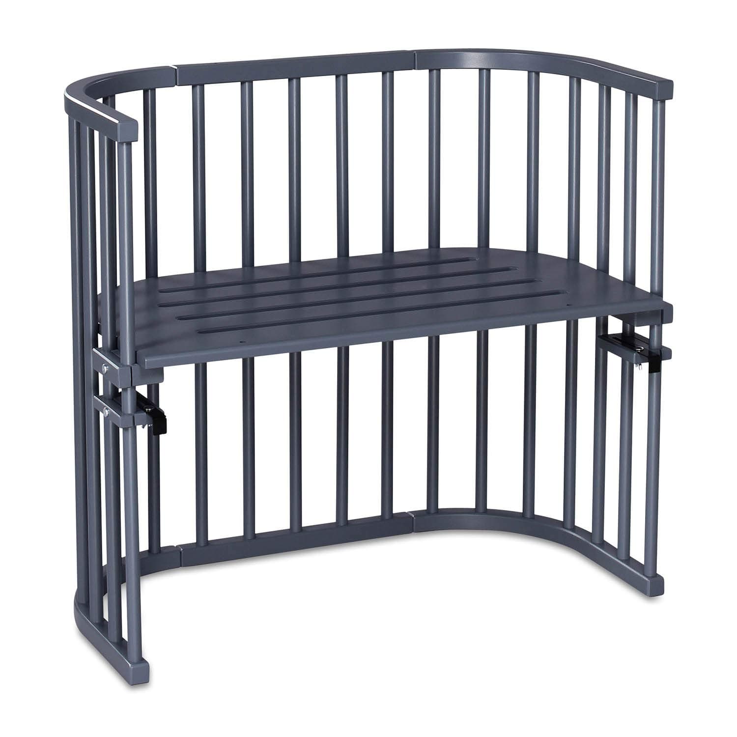 babybay Original Varnished Cot, Grey