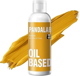 Amber Oil Based Food Coloring for Chocolate, Candy Melts, Donuts, Strawberries, Frosting, Cake, Professional Edible Dye for Baking - 80 Milliliters 2.7 Fl.Oz