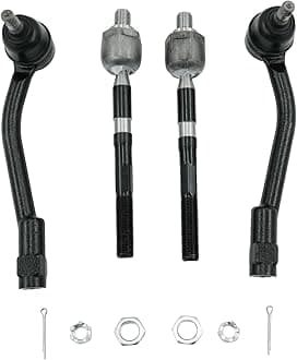 4PCS Front Inner & Outer Tie Rod End Kit for Kia Sedona 2006-2014, Hyundai Entourage 2007-2009 Replace# EV800299 ES800371 ES800372