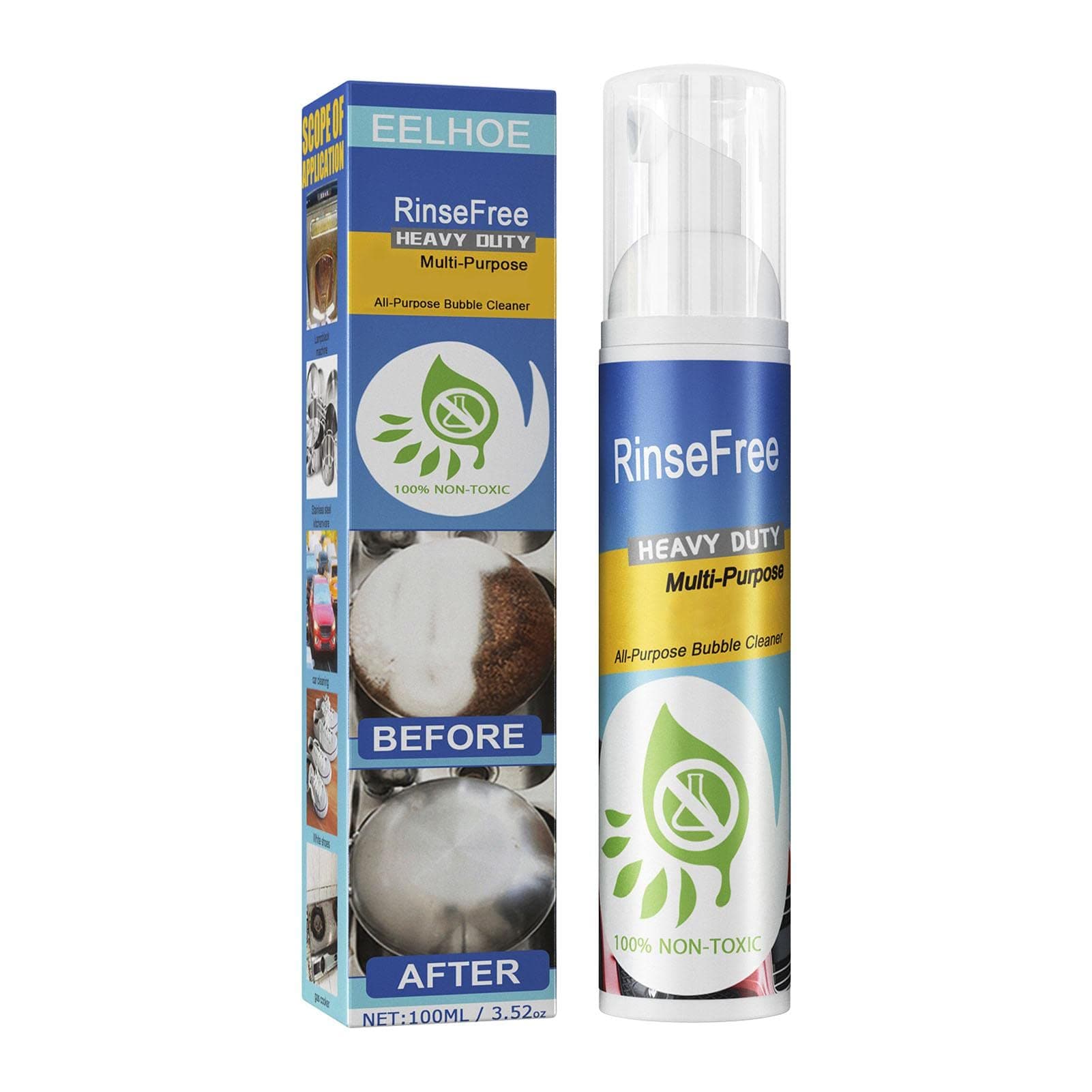 Tedious 100ml Multipurpose Foam Cleaner Spray | All-Purpose Bubble Cleaners for Kitchen | Household Grease Remover Concentrate for Rinse Free Stain | Foam Degreaser for Stove, Oven, Countertop