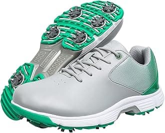 THESTRON Men Golf Shoes Mesh Breathable Breathable Golf Walking Sport Sneakers 7 Spikes Golf Trainers