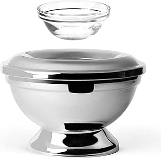 Glass and Metal Caviar Server Set - Single Serving – Premium Roe Chiller