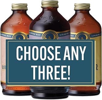 Portland Syrups - CHOOSE YOUR FLAVORS - Premium Concentrates for Cocktails, Mocktails, Soda, Tea, Coffee, Baking & More - Organic Ingredients & 40% Less Sugar - Box of 3 (12oz Bottles)