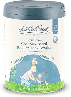 LittleOak Natural Goat Milk, Toddler Drink, 12 Months+, 28oz (800gm) Tin