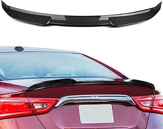 SCITOO Carbon Fiber Spoiler Wing Fits for 2016-2022 for Nissan for Maxima 1PC Glossy Carbon Fiber Black Rear Trunk Spoiler Wing
