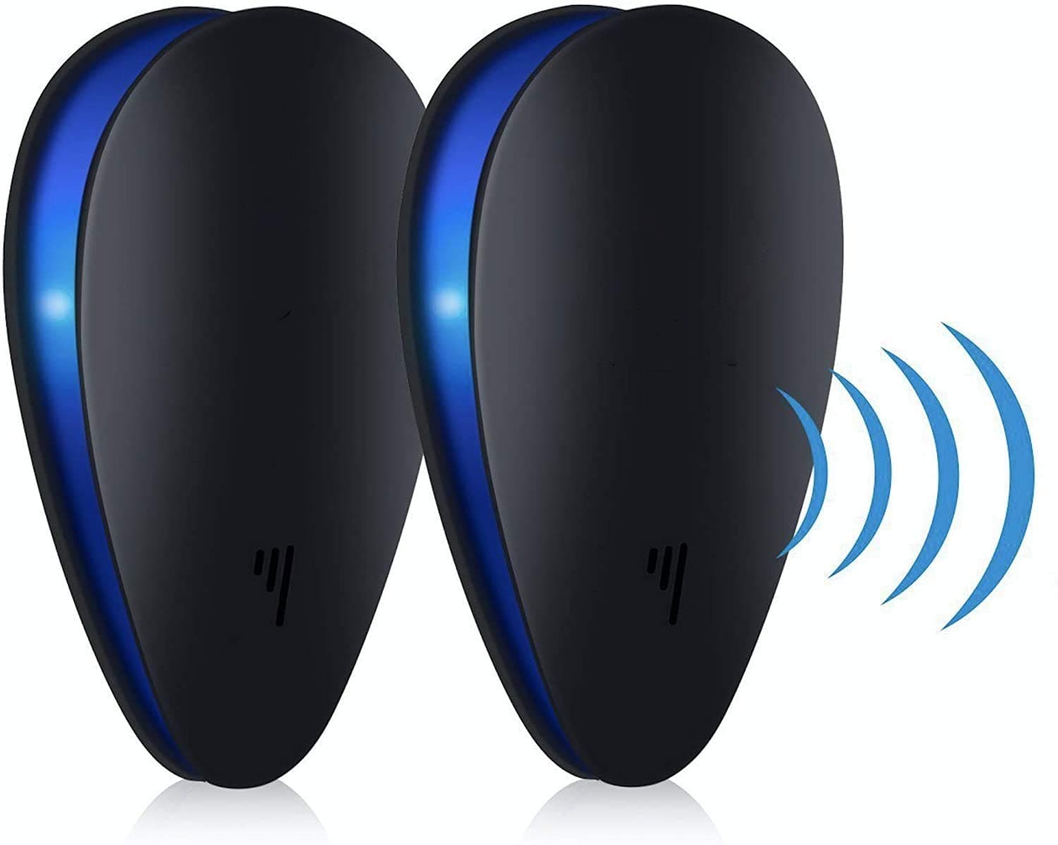 MERRYL Ultrasonic Pest Repeller - 2 Pack, Black