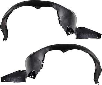 TRQ Inner Fender Liner Set Compatible with 2007-2011 Chevrolet Aveo GM1250127 GM1251127
