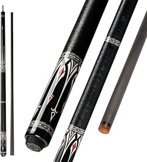 KONLLEN Carbon Fiber Pool Cue Stick Low Deflection Hand-Made Inlay Billiard Cue Ultra-Smooth Professional Feeling Billiard Pool Cue Sticks for Adults