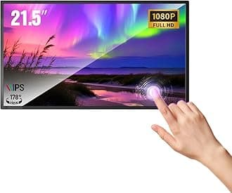 MWE 21.5 inch Wall Mount Digital Signage, FHD Touchscreen Monitor Android OS, Multi-Touch Screen Smart Split, Commercial Advertising Display, Time Switch, CMS Management, HD-MI/ USB/ WiFi/ for Windows