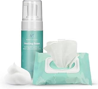 Mama & Wish Witch Hazel Foam and Pad Liners Bundle - Postpartum Essentials