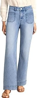 Astylish Women's Wide Leg Jeans High Waisted Stretchy Straight Leg Jeans Loose Trendy Denim Pants with Pocket