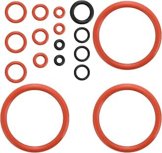 17Pcs Sealing Rings Brewing Group, Support Valve Silicone O-Ring Seal, Filter Replacement, Espresso Machine Seal Compatible for Philips Saeco Spidem Gaggia Coffee Machines