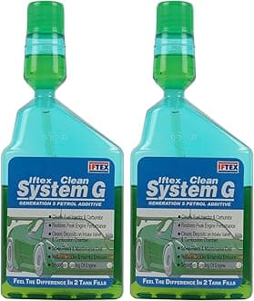IFTEX® Clean System G Petrol Additive for All Petrol Cars (Pack of 2)(200 ml) / e 20 Petrol Fuel Treatment and Injector Cleaner for Cleaning deposits and Mileage Improvement for Petrol Cars (200 ml)