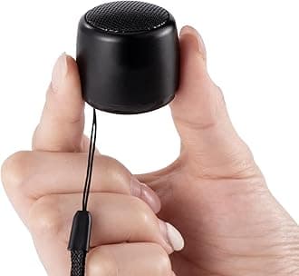 Best Mini Portable Bluetooth Speaker with HD Sound & Bass I Smallest Wireless Bluetooth Speakers for Phone/PC/Tablet I Photo Selfie Button Answer Phone Calls I Cute Tiny Speaker