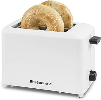 ECT-1027# Cool Touch Toaster, 7 Toast Settings Cancel Functions, Slide Out Crumb Tray, Extra Wide 1.5" Slots for Bagels Waffles Specialty Breads, Puff Pastry, Snacks, White