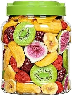 Crispy Fruits and Vegetables, Dried Fruits and Vegetables, Mixed Fruits, Dried Fruit Chips, Okra, Radish, Banana, Durian, Fig, Crispy Fruit Snacks, Chinese Snack Gift Package (3 Cans)