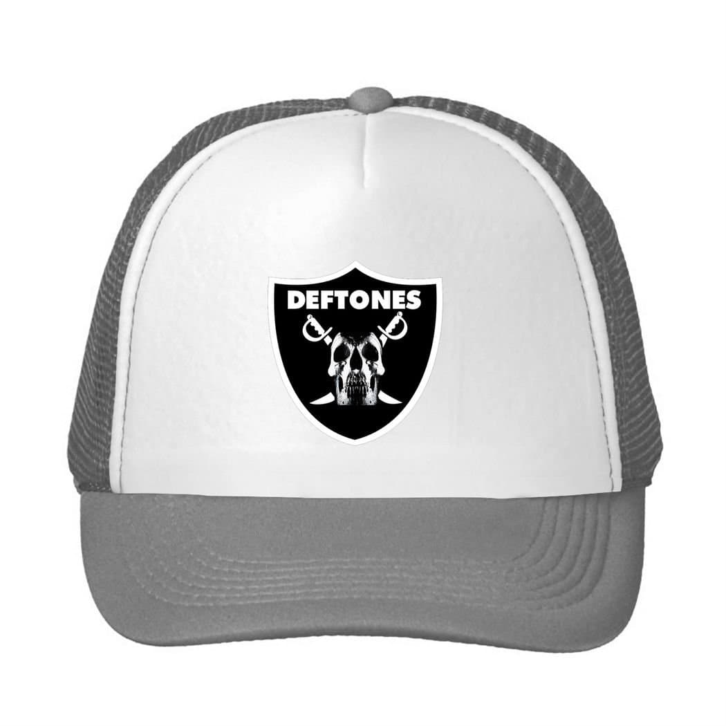 Adjustable Deftones Raider Logo Mesh Back Trucker Cap