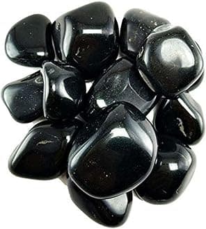 Creative Farmer 1Kg Black Polished Stone Pebbles Stones for Decoration/Garden/Table/Aquarium [1Kg] O