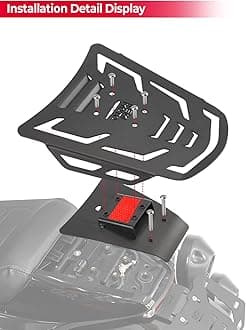 KEMIMOTO Motorcycle Rear Luggage Rack for Sportster S RH1250 2021 2022, Black