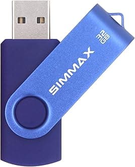 32GB Memory Stick USB 2.0 Flash Drives Swivel Thumb Drive Pen Drive (32GB Blue)