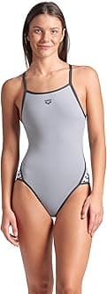 arena Icons Fly Back Solid One-piece Women's Swimsuit, Quick-drying, Sporty Swimwear in MaxLife Fabric with Maximum Chlorine Resistance and UPF 50+ UV Protection