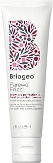 Farewell Frizz Blow Dry Cream Heat Protectant for Hair, Anti Frizz Hair Product with Argan Oil for Styling, 2 oz