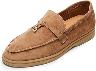 Milooey shoes Women's Round Toe Flat Loafers Comfort Slip On Moccasins Lightweight Driving Penny Loafer Casual Dress Walking Shoes Size 4-16 US
