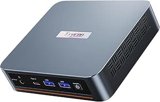Trycoo Mini PC 12th N100, 16GB DDR4 512GB SSD, WI6 Alder Lake N100 Desktop Mini Computer with Type-C, Dual HD, RJ45 LAN Ethernet, 4K Triple Display, WiFi5, BT4.2