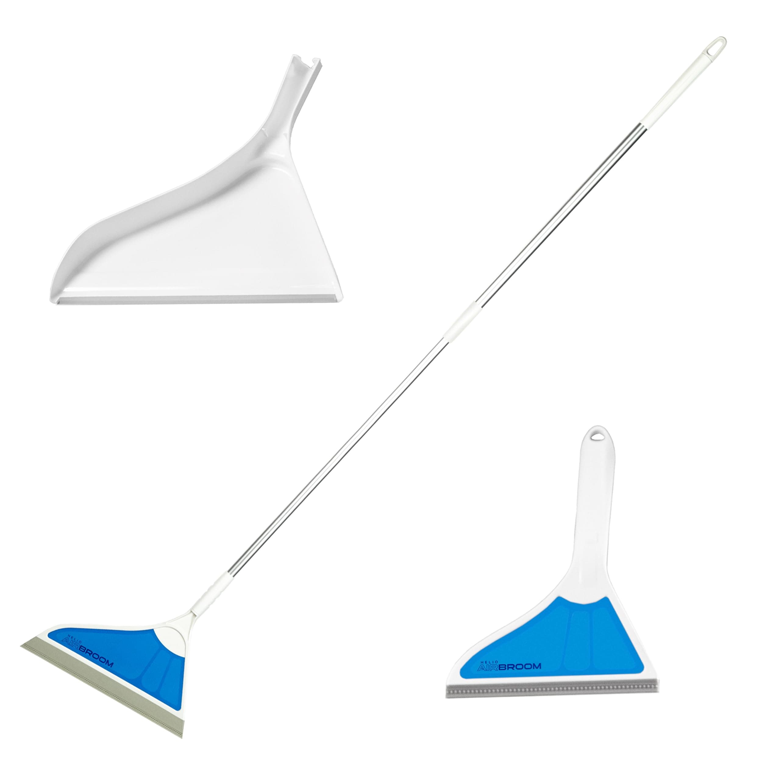3 Piece Kit All Surface Sweeper and Squeegee for Wet and Dry Cleaning Dust, Dirt, Liquids, Pet Hair, Tile, Hardwood Floors, Carpet, Furniture, Windows, Shower Doors As Seen on TV