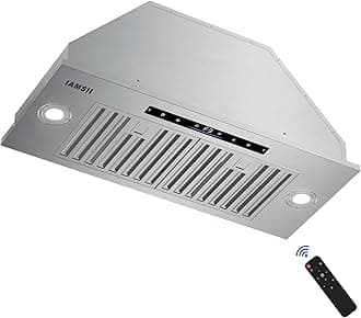 - Range Hood Insert 30 inch,Built-in Kitchen Hood with 900 CFM, Ducted/Ductless Convertible Kitchen Vent Hood,Stainless Steel Stove Hood with 4 Speed Gesture Sensing&Touch Control Panel