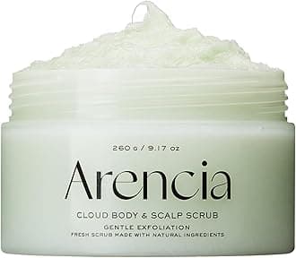 Fresh Cloud Sea Salt Body & Scalp Scrub (Green) - Gentle Exfoliation for Softer, Refreshed Skin and Scalp, Korean Skin Care