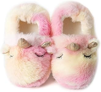 Baby Girls' Cartoon Indoor Anti Slip House Slippers