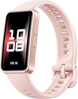 HUAWEI Band 9，Bluetooth, iOS & Android，Up to 14 Days Battery Life, Comfortable Wear, TruSleep 4.0, Scientific Sleep Tracking, 100 Training Modes，Smartband，Charm Pink Fluoroelastomer Strap