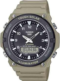 Casio Men Analog-Digital Tough Solar Watch with Resin Strap AQ-S820W-5AVCF
