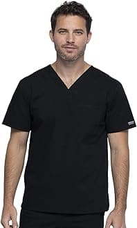 Cherokee Men & Women Scrubs Top Workwear Professionals Tuckable V-Neck WW644