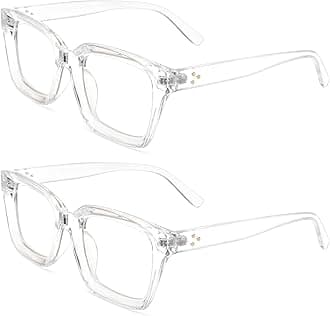 COASION Classic Non-prescription Clear Lens Eyeglasses for Women Thick Square Frame Eyewear