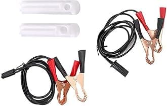 Fuel Injector Cleaner Kit, Universal Fuel Injector Flush Cleaner Adapter DIY Cleaning Tool Kit with Test Lead, Car Accessories for 12-24V Auto Car Diesel Gas Fuel Injector