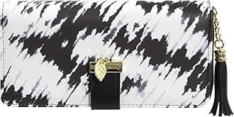 Pomelo Best Women's Purse Multicoloured Striped Wallet, black/white, M, Classic