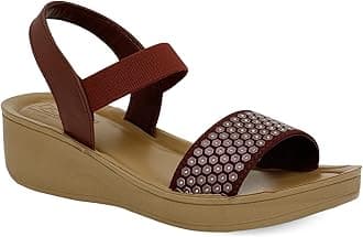 by Labella Women's Fashion Platform Slip-On Sandal – Comfortable, Lightweight, Slip-Resistant, Breathable – Ideal for Casual and Office Wear