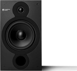 SX60 - Pair of Passive Wired Standmount Speakers for HiFi or Home Cinema System - Optimised for Smooth and Even Frequency Response - Matte Black