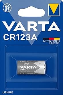 VARTA Batteries Electronics CR123A Lithium button cell 3V battery 1-pack, Button cells in original blister pack of 1