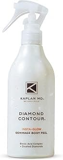 Diamond Contour Insta-Glow Gommage Body Peel – Body Exfoliator & Skin Peel with Glycolic Acid, Pineapple Ceramides & Crushed Diamonds - Exfoliating for Smooth, Radiant Skin, 10.14 fl oz