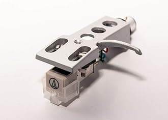 Headshell, AT-3600L Cartridge and Stylus, Needle for Technics SL 20, SL 20A, SL 220, SL 221, SL 23, SL 235, SL 23A, SL B2, SL B202, SL B205, SL B3, SL B303, SL 120, SL 110 (Silver)