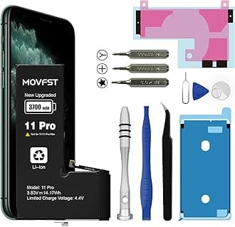 for iPhone 11 Pro Replacement Battery,3700mAh High Capacity iPhone 11 Pro Li-ion Polymer Battery fits for Model A2160 A2215 A2217 with Replacement Tools